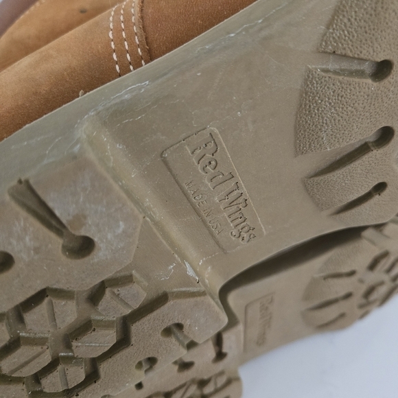 Red Wings Vintage Y2K 1421 Suede Leather Lace-Up Work Boots Camel Tan Size 9 Men - Picture 10 of 12